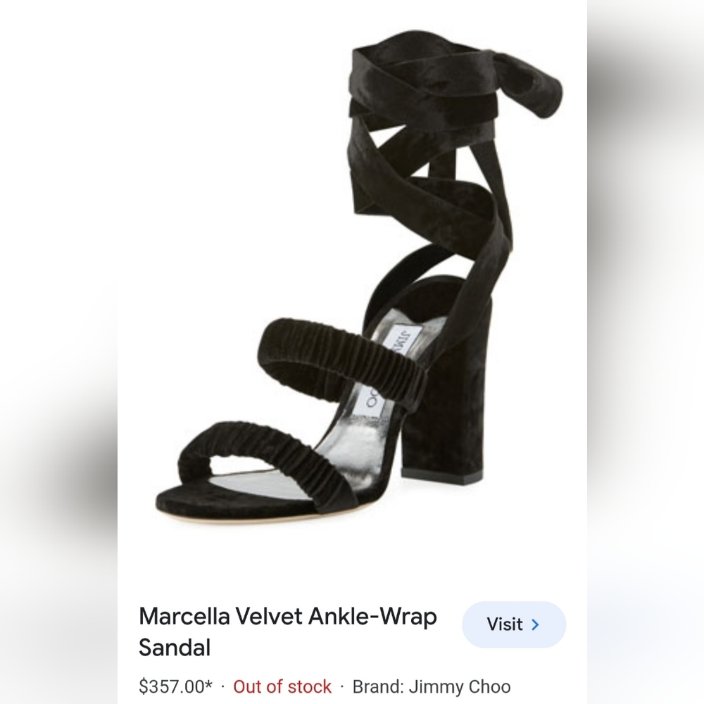 Jimmy Choo Ankle Wrap Sandal